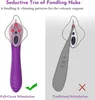 Clitoral Vibrator Unique Gyrating Nubs and Throbbing Shaft G Spot Vibrator with Precise Curves for Pin-Point Stimulation, Clitoralis Stimulator, Adult Sex Toy Women