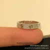 High end designer smycken ringar för kvinnor carter full himmel ring v guld klassisk ring pläterad med 18k guld par ring ingen diamant full diamant mode par gåva original