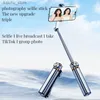 Selfie monopodes Trépied rétractable en alliage en aluminium Stick Stick avec télécommande Bluetooth et remplissage de la lumière adaptée à l'iPhone Android Y240418
