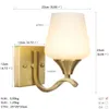 Lampa ścienna American Modern LED Loft styl mosiężnego dekoracji szklanych dekoracje kinkiety przyłóż do domu Oświetlenie E27 110V/220V