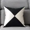 Kissen gemütliche Sofa -Bank Sitz Ledernähte Einsatz Füllen weich geprägter dekorative Abdeckungen Multi -Farben -Optionen