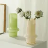 Vases en verre de style français Vase salon décoration de foyer de fleur simulée