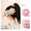 عصابات مطاط الشعر 2pcs توهج في الشعر الداكن scrunchies علاقات الشعر الجدة للنساء أفخم يتوهج عصابات الشعر الفلورسنت ليلة الجملة Y240417