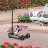 Hondendrager Stroller voor Do Rollin Cat Carrier Pet Carriae 4 Wheels Lihtweiht Foldin Trolley Do Cart voor Travellin Shoppin Walkin L49