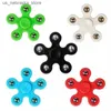 Novelty Games New Fidget Spinner Toy Autism Emotional Squeezing and Stress Relief Fun Small Tool Flipping and Rotating Fidget Toy Childrens Gift Q240418