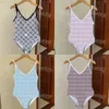 Femmes Backs Imprimé Swimsuit Summer Halter Swimsuit Bikini Elemy One Piece Mailwear Bathing Forft for Beach Party Swimwear