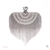 Bolsas de noite Crystal Diamond Cartets Pearl rhin2024ones bolsa de embreagem Bolsas de banquete de casamento