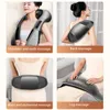 Shiatsu Neck and Back Massager with Soothing Heat Electric Deep Tissue 3D Kneading Massage Pillow for Shoulder Leg Body Musc 240403