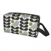 Bolsas de cosméticos Bolsa de viagens de pássaros multi -caule Mulheres Orla Kiely Scandinavian Makeup Holyetry Organizer Ladies Beauty Storage DOPP Kit