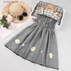 Girl's Dresses Dress Kids Girls 2-6 Years Black Plaid Slip Dress Cute And Casual Vacation Holiday Party Dress Graduation Clothes