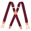 Mode klassieke volwassenen beugels bretels casual riemen x-back vorm heren broek Suspensorio knop eindlogger werk Suspenders2457