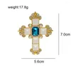 Broches Cindy Xiang Crystal Cross for Women 4 Cores Dispos