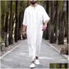 Abbigliamento etnico vintage sciolto musulmano abiti di caftani uomini manica lunga moda jubba thobe man thobe thobe thobe thobe thobe thobe thobe thobe throol modello