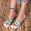 Sandals 2024Summer Ethnic Style Embroidered Slippers Round Toe Flat Bottom Casual Boho Outdoor Fashion All Match