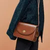 Tas dames schouder kleine klep echt leer all-match zwarte mode eenvoudige envelop crossbody tassen