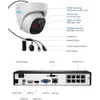 Avancerad 5MP 8CH Home Security Camera System med 4 trådbundna POE IP -kameror för utomhusövervakning, person- och fordonsdetektering, 4K NVR med 2TB HDD för 24/7 inspelning