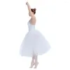 Wear White White Romantic Long Camisole Tutu tutu pour les femmes et les filles de la performance 10 autres couleurs disponibles