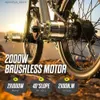 自転車Shengmilo S600アダルト2000W 2つのモーターを備えたectric Bicyc 48V17.5AH 840WHバッテリー26インチ幅のタイヤメンズE-マウンテンバイクL48