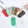 Storage Bags 1pc Leather U Disk Protective Cover Key Holder Black Bag Cases For USB Flash Drive Pen