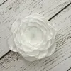 Decorative Flowers 5pcs/lot 9cm DIY Handmade Satin Layered Wedding Customize Artificial Flower Hair Accessory For Bridal Bouquets Decoration