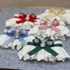 Hundhalsar Stylish Fine CraftSmanship Easy Wear Cats Dogs Bowknot Halsband Floral spetsar Bib Polyester Cat för daglig samling