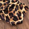 Endelar 2023 Summer Baby Swimsuit Girls Bikini Strap Pleated Leopard Pattern Swimsuit Childrens Swimsuit 1-5Y Q240418