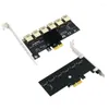 Computerkabels PCIE Riser 1x tot 16x grafische extensie Adapterkaart USB Slots Multiplier voor mijnbouwminer 96ba