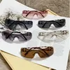 Okulary przeciwsłoneczne moda bezramowa pusta szklanki damskich okularów słońca