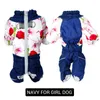 Habitant pour chien zipper des parkas Snow Suit Girl Boy Boy Costumes pour chiot Petit vêtements pour animaux de compagnie imperméables