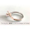 at a loss With Certificate Original 18K White Gold Luxury 2 0ct Lab Diamond Wedding Band Women Silver 925 Ring LR1682674