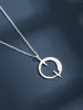 Pendants 2024 S925 STERLING Silver Black Hole Forme Pendant Collier Léger Luxe Luxury Advanced Design Sense Femme