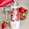 Juicers Mixer portable bouteille rose Mini mélangeur de voyage de voyage électrique Mélangeur sans fil frais Garrafa Liquidificateur Portable Juice Maker Y240418