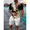 Traccetti da uomo Summer Man trackuit set 3D Stampa 3D Polo Oversize Short Short Outfits Abbigliamento Luxury Abbigliamento Luxuria Jogging da uomo casual maschile jogging