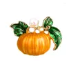 Broches Christmas Halloween Legering Email Broche Personaliseerde Corsage Color Painted Dipping Oil Pumpkin Pins For Women Clothing Ornament