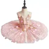Scene Wear Pink Fairy Doll Professional Ballet Tutu Pancake For Girl Tulles Platter Performance Tutus Women Costume