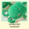 Slippers 2024 Green Frog Cartoon Cotton Ladies Winter Fashion Home Fluffy Slipper Non-slip Women's Shoes Indoor Animal Slides