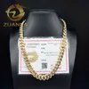 Luxe 14K vaste gouden Cubaanse ketting 12mm Au585 Gold Hip Hop Jewelry rapper Miami Cuban Link Chain ketting voor mannen