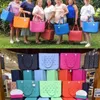 Extra duży Boggs Beach Bag Summer Eva Beach Basket Kobiet Picnic TOTE Bag Otwory wodoodporne torebki torebka na ramię w poucie 240415