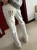 Sonbahar Yeni Erkek Siyah Yırtıcı İnce Uygun Elastikiyet Kot Men's Gazetilmiş Mektuplar Düz İş Müsaberi Ünlü Klasik Pantolon Fashiom Marka Tasarımcı Kot
