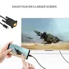 Cabo Tipo C para VGA 1,8m para Samsung Galaxy S8/S9/S8 Plus/S9 Plus/Note 8 Tipo-C para VGA Cabo para TVs Monitores