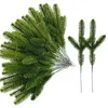 Decorative Flowers Faux Pine Branch Plastic 30 Realistic Artificial Branches For Diy Christmas Wreaths Home Decor Reusable