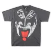 Skjorta mens designer t shirt män kläder klassiska mäns t-shirts trendiga amerikanska hellstar brev porträtt affisch crack graffiti casual mens and womens loss short