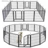 Passi di trasporto per cani per cani recinzione di recinzione a pennel ottagonale di plastica ottagonale con gate grigio 59 x 58 x 28 pollici CAGE CAGE CAGE BARRIERS L49 L49