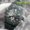 Unisexe AP Wrist Watch Royal Oak Offshore Series 26405ce Smoked Green 44mm Date Affichage Fonction de synchronisation Automatique Mécanique Menti