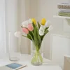 ろうそくのホルダーDIA 8cmの家の装飾用ガラスホルダー素朴な装飾的なかわいい小さな植物花瓶のテラリウムの花