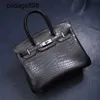 Ручная сумочка 7A Bikns подлинная кожаная танцы с Dragon Crocodile Leather Womens Универсальные женщины