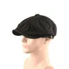 JZKG BERETS 1 PCS HAT PURMALLT BOMULL ETCAGONAL HAT OCH SUMMER KVINNER BERET MANA Måler Populära Ivy Hat Män monterade Newsboy D24418