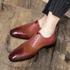 Casual Shoes Fashion Brand Herrläder retro bröllopsmän klänning mockasins oxfords man chaussures homme 38-48