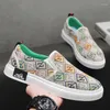 Casual Shoes 2024 Sale Summer Flat Men Fashion Brand Canvas For Comfort Luxury Loafers Low Top Slip on Sneakers