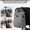 Diaper Bags Sunveno Stylish Upgrade Diaper Bag Multi functional Travel Backpack Pregnant Womens Changing Bag 20L Large Capacity Q240418